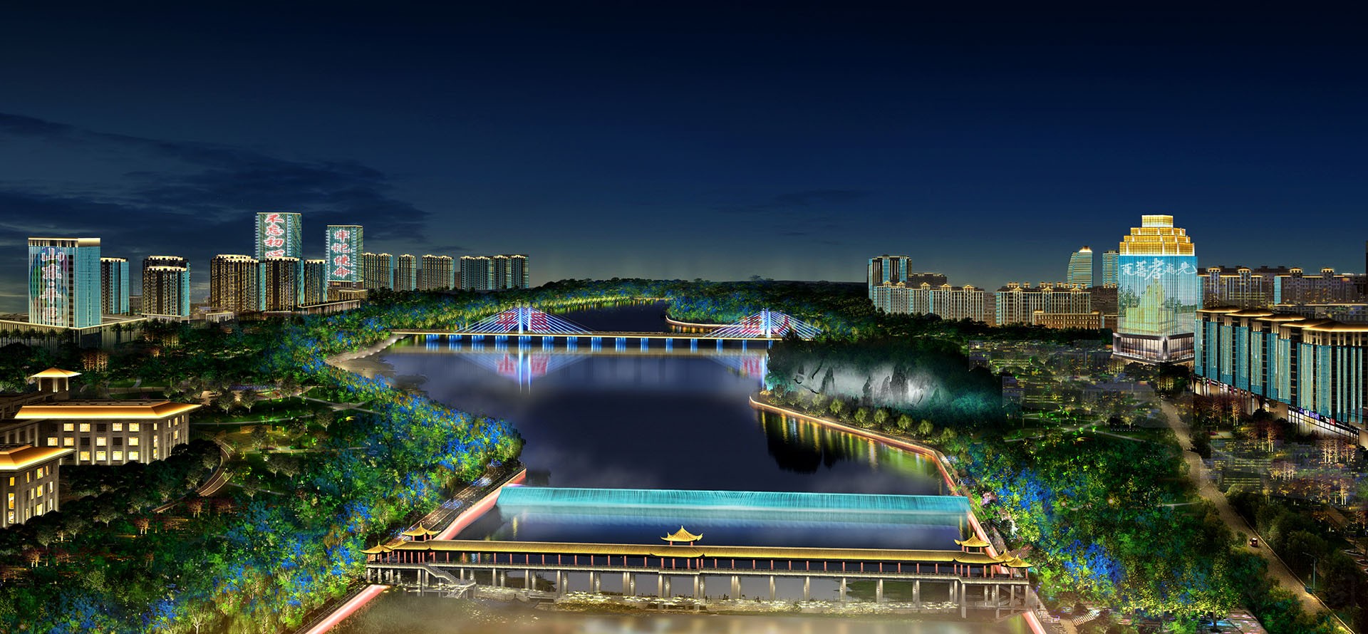 山东省平邑县城市夜景智慧照明品质提升工程设计方案