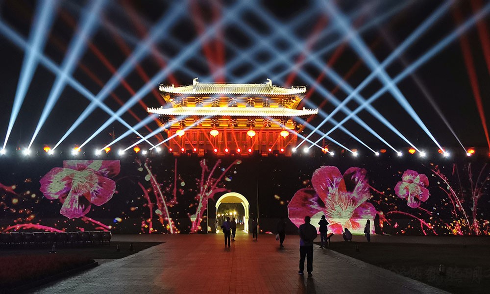 扬州宋夹城2019运河文化嘉年华灯光投影秀